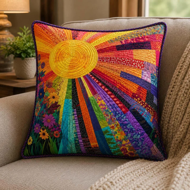 Rising Sun Bamboo Quilt Pillow Case