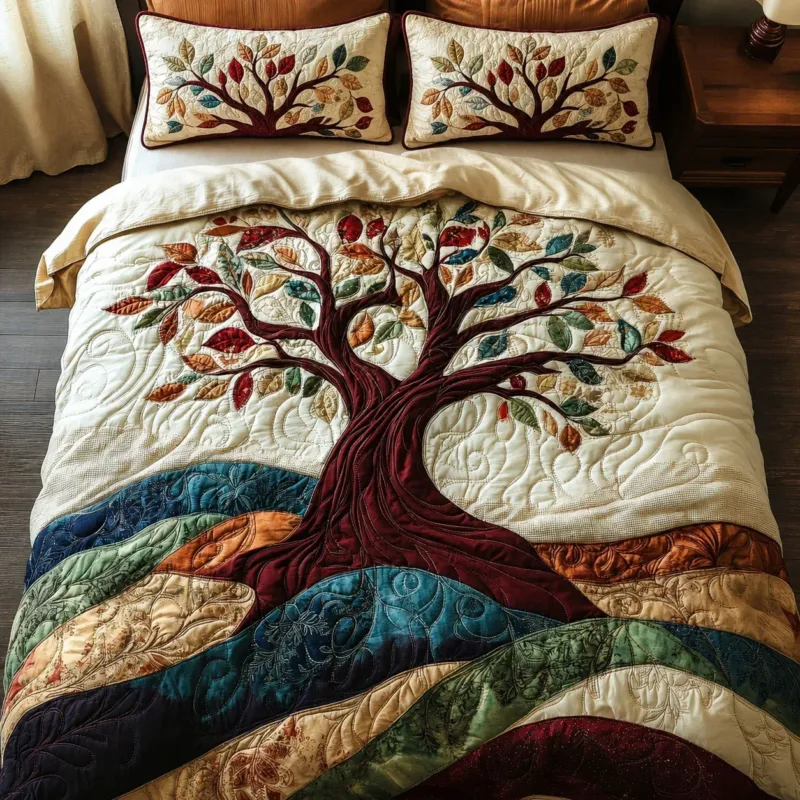 Sacred Roots Bamboo Quilt Bedding Set