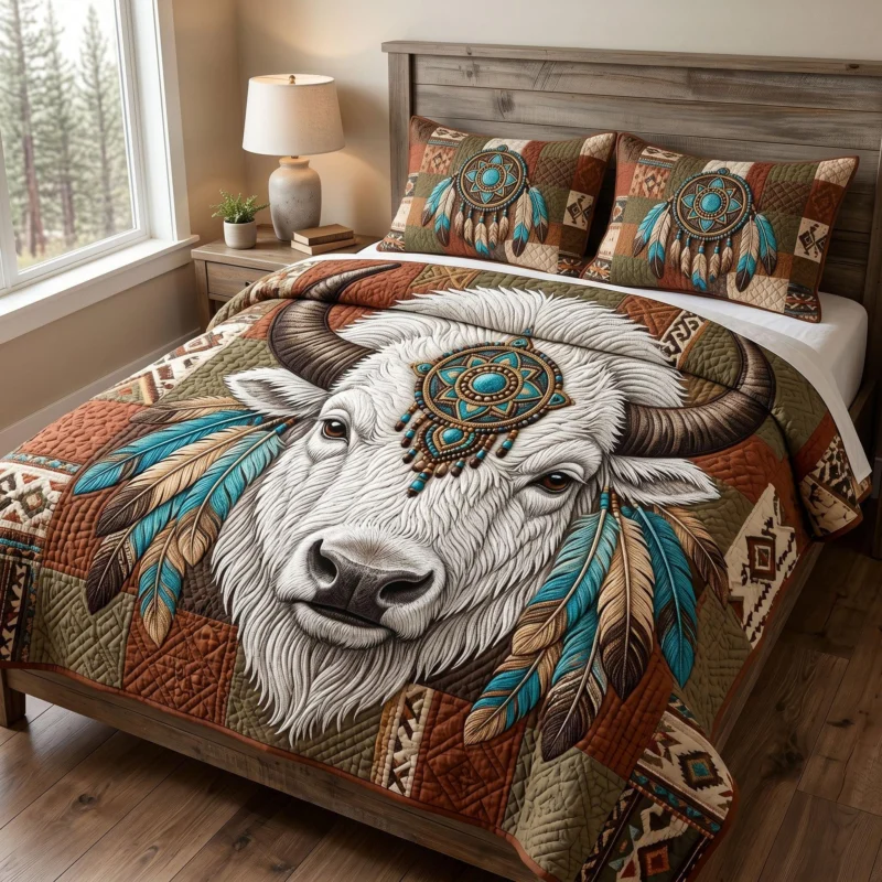 Sacred Sky Bamboo Quilt Bedding Set