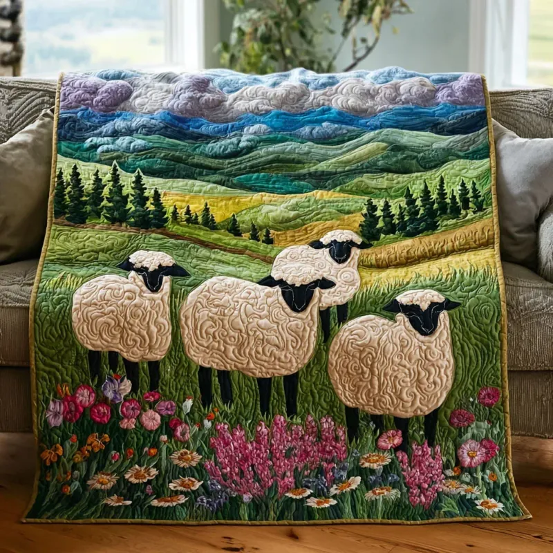 Sheep Valley Bamboo Quilt Blanket