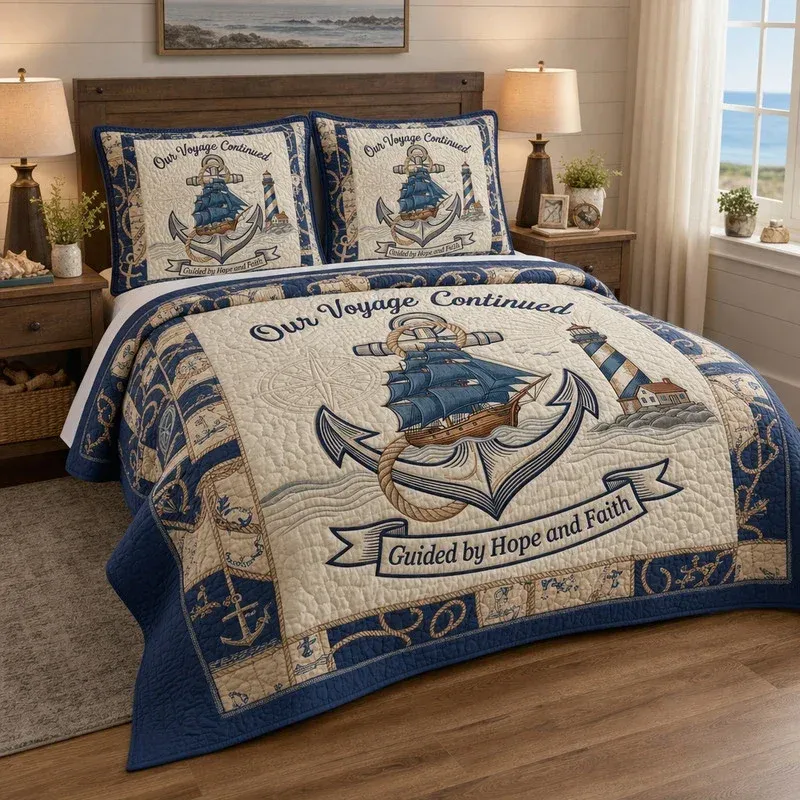 Shelter Bay Journal Bamboo Quilt Bedding Set