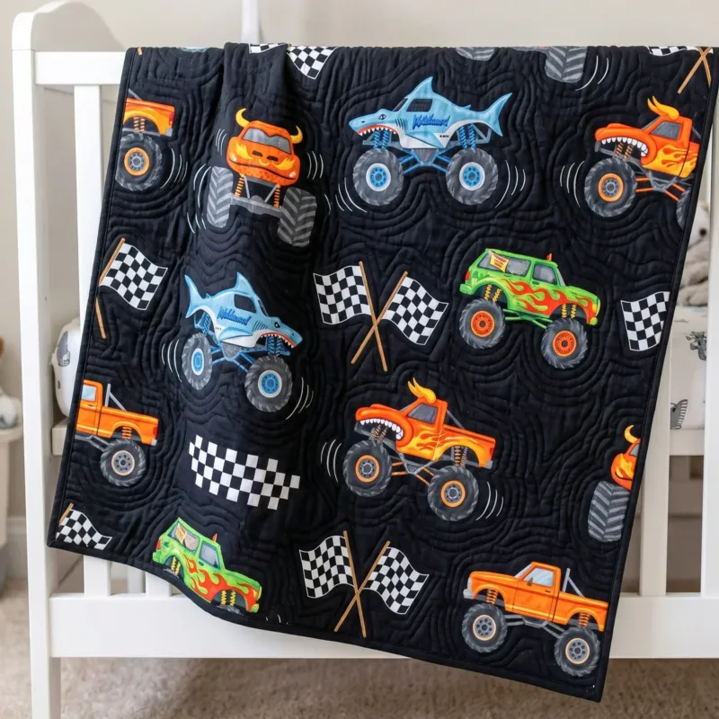Speed Racer Bamboo Quilt Blanket
