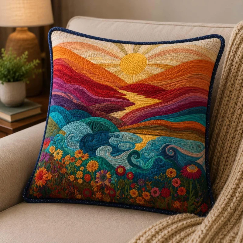 Sunny Escape Bamboo Quilt Pillow Case
