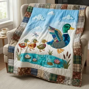 The Mallard Clan Bamboo Quilt Blanket