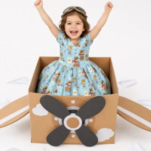 Tiny Explorer Tales Bamboo Twirl Dress