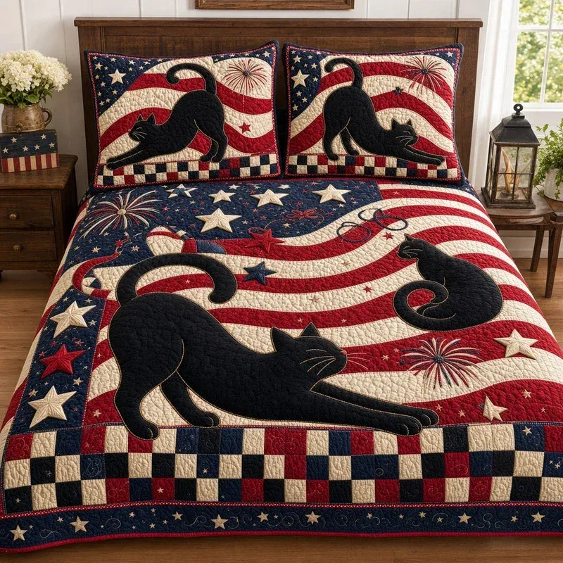 Wavy Liberty Bamboo Quilt Bedding Set