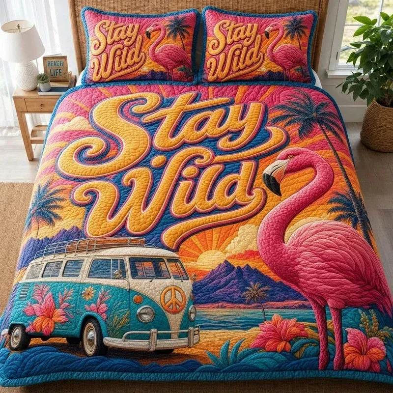 Wild And Free Bamboo Quilt Bedding Set