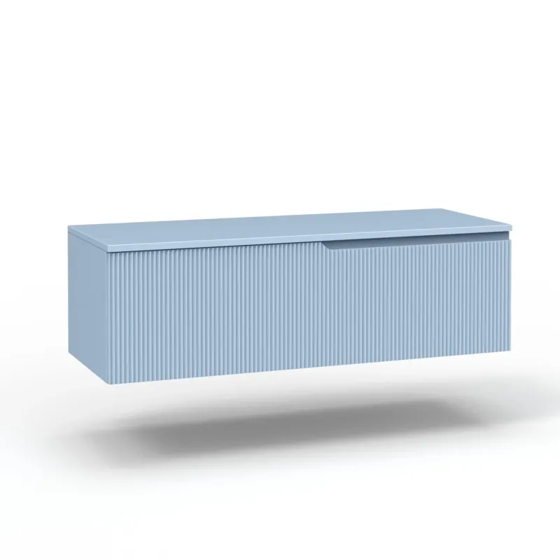 Base con top 1 cestone ZIP azzurro tiffany