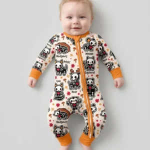 Autumn Charm Skeleton Cute Pet Bamboo Convertible Zippy