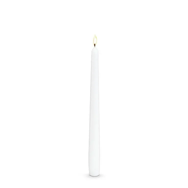 Classic White Taper Candle 9.5" 8 Hour