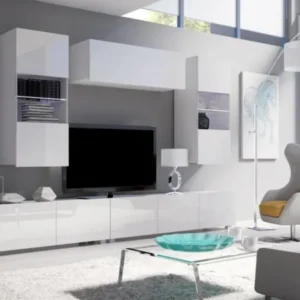 Designer Wohnwand Ricardo mit LED - Luxusbetten24