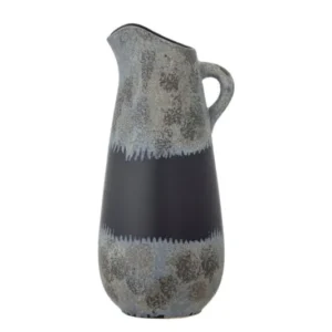Vase „Noira“ – Steingut in Schwarz