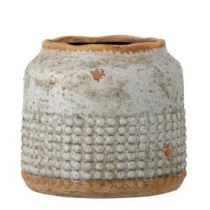 Vase „Selina“ – Terrakotta & Graue Keramik