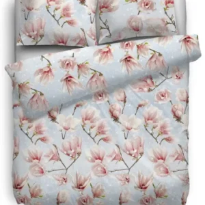 HnL Winter Biber Bettwäsche Maddy Blumen Muster Multi