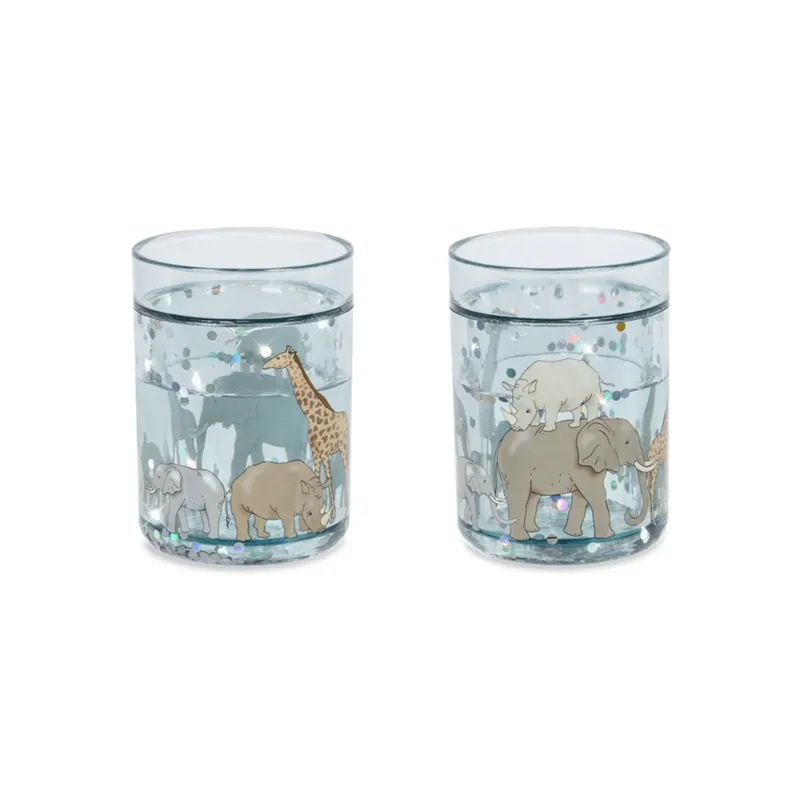 KONGES SLØJD - Paquet De 2 Gobelets À Paillettes - Safari