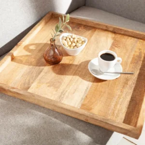 Massives Tablett MAKASSAR 50cm Mangoholz Servierbrett