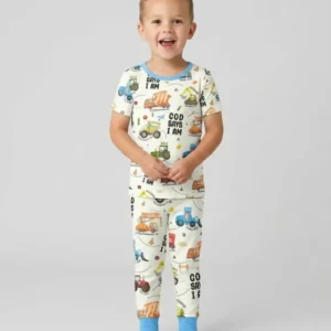 God Says I Am Bamboo Two Piece Short Sleeve Pajama Set