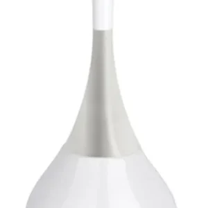 Slender Ceramic Toilet Bowl Brush White