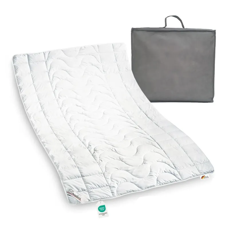 Kamelhaarbettdecke 200 x 200 cm Sommer 100% Kamelhaar