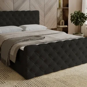 Boxspringbett Chester Samt mit Stauraum